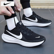 耐克（NIKE）官方艦店男鞋夏運(yùn)動(dòng)鞋REVOLUTION 7網(wǎng)面透氣輕便跑步鞋時(shí)尚休閑鞋 HJ9198-003/革命8代/黑白 44