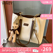 viney新款包包女包牛皮托特包大容量手提包生日七夕情人節(jié)禮物送女友 【棕色】送老婆高級感實用品牌通勤單肩包