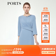 PORTS寶姿春夏女裝氣質(zhì)修身剪裁連衣裙 ALM8D159MWP105 石南色-1 XS (2)