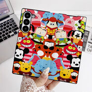 可愛(ài)KT適用三星zfold6手機殼翻蓋皮套Zfold5創(chuàng  )意fold4折疊屏fold3 [PT3608卡通米奇]全包翻蓋皮套 三星Galaxy Z Fold 6
