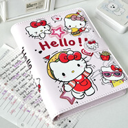 小熊筆記本本子高顏值日記本活頁(yè)本可愛(ài)女生禮物手賬本漂亮的A5 A5凱蒂貓+1套60張橫線(xiàn)內頁(yè)