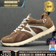 NOSSKISS國際奢侈品牌男鞋2025夏季新款百搭運動休閑鞋男舒適透氣軟底鞋子 棕色 40 等于皮鞋40碼  運動鞋41碼
