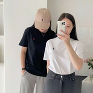 POLO SPORT保羅拉夫小馬T恤小馬標(biāo)刺繡女款純棉寬松百搭 藏青衣服紅色標(biāo) S