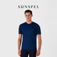 SUNSPEL男士經(jīng)典款Supima棉圓領(lǐng)Riviera T恤 Midweight春夏 靛藍色 XL