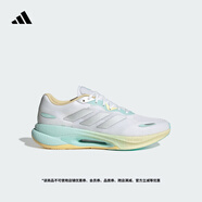 adidas「馳步」VELOSTAR透濕排汗緩震回彈boost體測(cè)跑鞋阿迪達(dá)斯 白色/淺橙黃/金屬銀     36