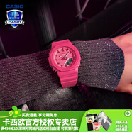 卡西歐（CASIO）【禮物】手表女G-SHOCK獨角獸甜酷女孩玫紅色系潮流運動電子表 GMA-P2100PP-4APR美人胭脂玫紅