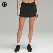 lululemon丨Pace Rival 女士運動中腰短裙 速干 芯吸 LW8A78R 黑色 S /6