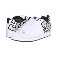 Dcshoecousa女士板鞋 Court Graffik 輕便防滑耐磨經(jīng)典款低幫運動休閑鞋 White/Metallic Silver 38