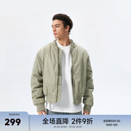 CHINISM CH基礎(chǔ)款飛行員夾克外套男秋冬加厚棉衣美式復(fù)古男士棉服 苔蘚綠 M