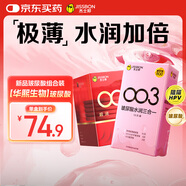 杰士邦避孕套玻尿酸超薄001隱形裸入23只安全套套女性潤滑快潮