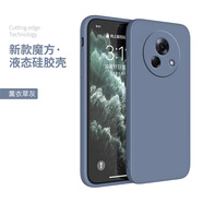 魅族（MEIZU）適用魅族lucky08手機殼新款魅族lucky08液態(tài)硅膠lucky08軟殼保護套直邊全包防摔磨砂潮牌男女簡(jiǎn)約 灰色+1張手機貼膜 魅族lucky 08