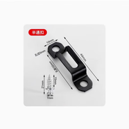 第鑫加厚款二合一連接件家具隱形2合一扣件木工櫥柜衣柜家具五金配件 加厚款錳鋼半通2500套（送5只川木大柄刀）