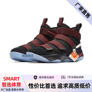 SMART詹姆斯士兵11代  Lebron11  中幫實戰(zhàn)減震防滑透氣籃球鞋 黑白紅 42