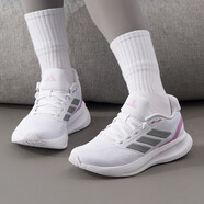 阿迪達(dá)斯 （adidas）休閑鞋女鞋2025夏季新款運(yùn)動(dòng)鞋網(wǎng)面透氣輕便減震跑步鞋F(xiàn)36215 JI3981白色/巖層灰/淡紫色 37