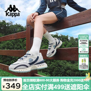 卡帕（Kappa）背靠背復古跑鞋2024新款情侶款潮流跑鞋厚底休閑運動鞋K0EX5MM20