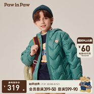 PawinPaw【三防松軟小熊】卡通小熊童裝秋冬新男女童輕薄羽絨服 Green綠色/40 140 cm 充絨量67.9g