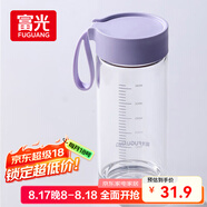 富光清然玻璃杯 高硼硅玻璃水杯子 女生便攜牛奶咖啡高顏值茶杯480ml