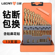 立昌麻花鉆頭含鈷不銹鋼專用加長(zhǎng)手電鉆打孔鐵板木板擴(kuò)孔鉆麻花鉆套裝