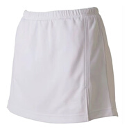 2024新款羽毛球服女飛袖田口真彩同款吸汗速干透氣印字JP版大賽服 美津濃白色裙子 S