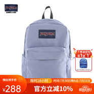 JANSPORT杰斯伯書(shū)包輕便雙肩包男女旅行包簡(jiǎn)約背包電腦包學(xué)生校園 4QUELA6薰衣草紫-隔層+側(cè)袋-25年