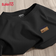 班尼路（Baleno）t恤男夏季美式復(fù)古休閑潮流百搭圓領(lǐng)上衣重磅華夫格抗皺打底短袖