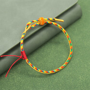 bhiodha品質端午節(jié)五彩繩手鏈手工編織兒童刺繡虎頭粽子香包吊墜五 素端午長命縷兒童通用