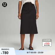 lululemon丨City Sleek 女士高腰半身裙 LW8ALKS 黑色 27