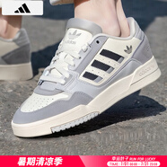 阿迪達斯 （adidas）三葉草鞋子男 2025夏季新款運動鞋時尚小白鞋低幫板鞋潮流休閑鞋 三葉草板鞋/淺灰/主推款 40