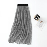 璇醇桑蠶絲女款半身長(cháng)裙夏款真絲a字裙大擺飄逸歐美裙子2025新款夏季 花色 2XL