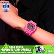 卡西歐（CASIO）【禮物】手表女G-SHOCK獨角獸甜酷女孩玫紅色系潮流運動電子表 GMD-S5610PP-4PR玫紅花粉色