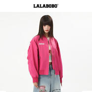 拉拉波波（LALABOBO）時(shí)尚夾克女 上衣 粉色 M