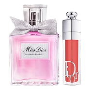 【準新品】迪奧DIOR花漾潤彩口紅香水禮盒套裝(淡香水30ml+豐唇蜜018)生日禮物女  