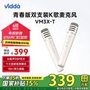 Vidda 海信 V3麥克風(fēng) 海信電視 Vidda電視專用 天籟K歌 無線麥克風(fēng) 家庭KTV 雙支套裝VM3X-T 