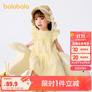 巴拉巴拉寶寶連衣裙嬰兒裙子兒童公主裙女童夏裝2025甜美時(shí)尚208225111005