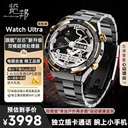 覽邦Watch Ultra智能手表多功能插5g卡電話(huà)WiFi上網(wǎng)下載App微信視頻成年人【Ai+語(yǔ)音+視覺(jué)】腕上小手機 電鍍黑金【金戈鐵馬】送拉力硅膠表帶大禮包 Watch Ultra【旗艦“硬核”新升級】精鋼鏈