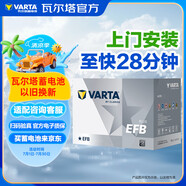 瓦爾塔（VARTA）汽車電瓶蓄電池啟停電瓶EFB-T115雷克薩斯上門安裝官方以舊換新