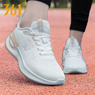 361°女鞋 運動鞋夏季網(wǎng)鞋透氣網(wǎng)面鞋黑色跑鞋通勤鞋正品361度跑步鞋女 羽毛白/液態(tài)金2215 37