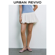 UR2025夏季新款女裝休閑簡(jiǎn)約打攬超短款超寬松半裙UYY550027