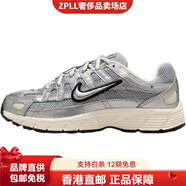 耐克（NIKE）P-6000網(wǎng)面真皮舒適百搭防滑耐磨低幫兒童跑步鞋銀色男女同款 銀色 32