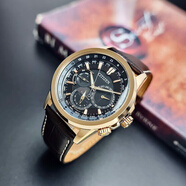 西鐵城（CITIZEN）買手代購(gòu)Eco-Drive男表光動(dòng)能真皮表帶防水經(jīng)典商務(wù)休閑腕表 BU2023-12E 44mm