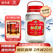 紅荔牌米香型白酒 30度浸泡酒5L 紅米酒低度泡酒廣東米酒青梅純糧釀造