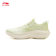 李寧（LI-NING）【劉詩(shī)雯同款】凌波休閑慢跑鞋女鞋25夏季時(shí)尚透氣舒適回彈運(yùn)動(dòng)鞋 淡果綠-3 39