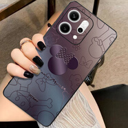 迷炫【進(jìn)口素皮】適用opporeno14手機殼reno14pro手機保護套鏡頭全包防摔男女新款電鍍米妮超薄仿皮殼 【玄紫電鍍米妮】立體浮雕+全包防摔+黑色 OPPO Reno14