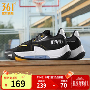 361度丁威迪籃球鞋DVD TEAM2夏季25年透氣運動鞋專業(yè)實戰(zhàn)后衛(wèi)球鞋男 曜石黑/361度白 42
