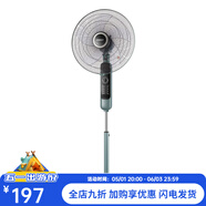 永生（eosin）電風扇落地扇家用風扇大風強力立式節(jié)能省電搖頭靜音電扇宿舍 18寸【檸檬綠 帶定時】