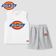 Dickies童裝夏季兒童無(wú)袖背心中小童涼感透氣短褲男童運動(dòng)服套裝男孩