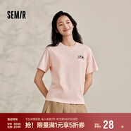 森馬[涼感T]觀園吉聯(lián)名短袖T恤女抗菌寬松熊貓夏裝潮109324100013