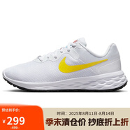 耐克NIKE馬拉松跑步鞋女REVOLUTION 6 NEXT運動鞋DC3729-105白黃36