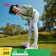 李寧凌波v2丨休閑慢跑鞋女鞋2025新款舒適透氣簡約低幫運動鞋ARSV104 云霧白-1 37