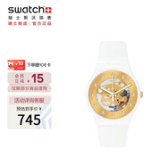 斯沃琪（Swatch）瑞士手表 原創(chuàng) 圣誕金魅2.0 節(jié)日禮物學(xué)生男女石英表SO29W105-S14